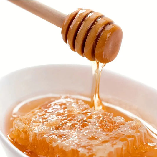 100Pcs Mini Wood Honey Dipper Stir Sticks - Long Handle Mixing Spoons