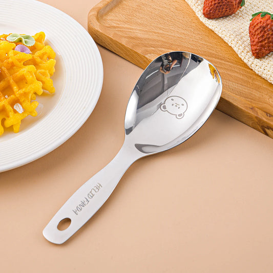 304 Stainless Steel Non-Stick Rice Spoon Anti-Scald Handle Cooker