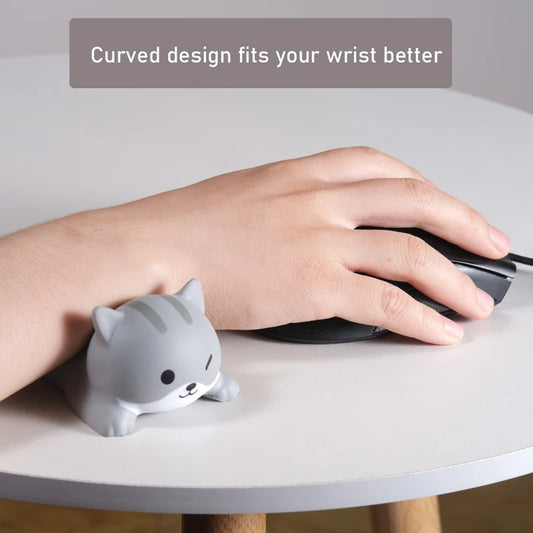 Ergonomic Kawaii Wrist Rest Mouse Pad - Slow Rising Squishy Support