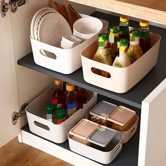 10pc Large Capacity Plastic Storage Boxes with Covers - Toy Organizer