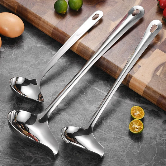 Stainless Steel Duckbill Spoon - Long Handle Sauce Serving Spoon