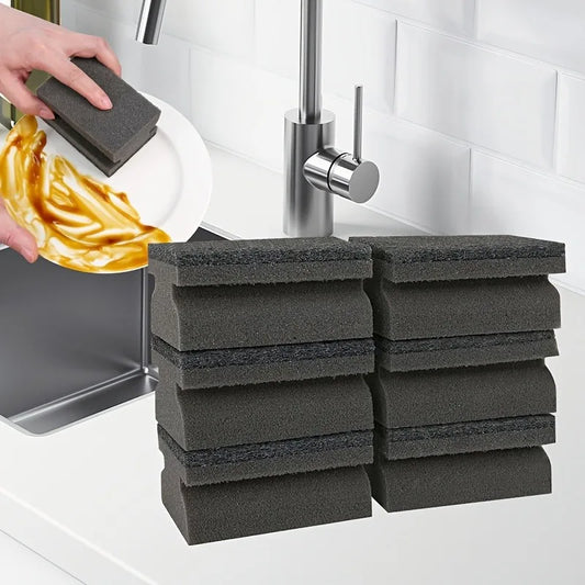 3-Pack Double-Sided Non-Scratch Scouring Sponges for Kitchen