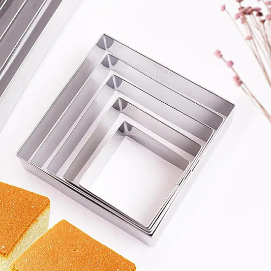 Square Cookie Cutter Set - Multi-Functional Baking Mold Kit