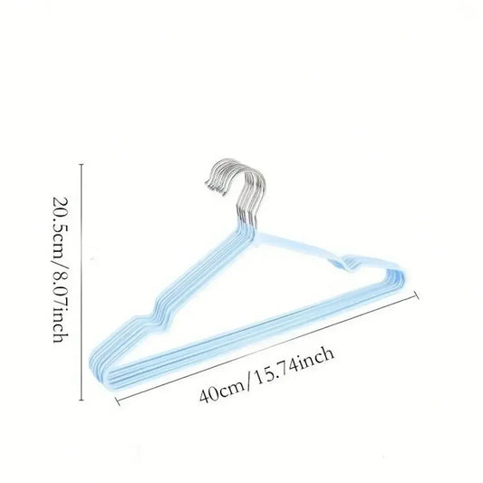 10pcs Metal Traceless No Slip Clothes Hangers Space Saver