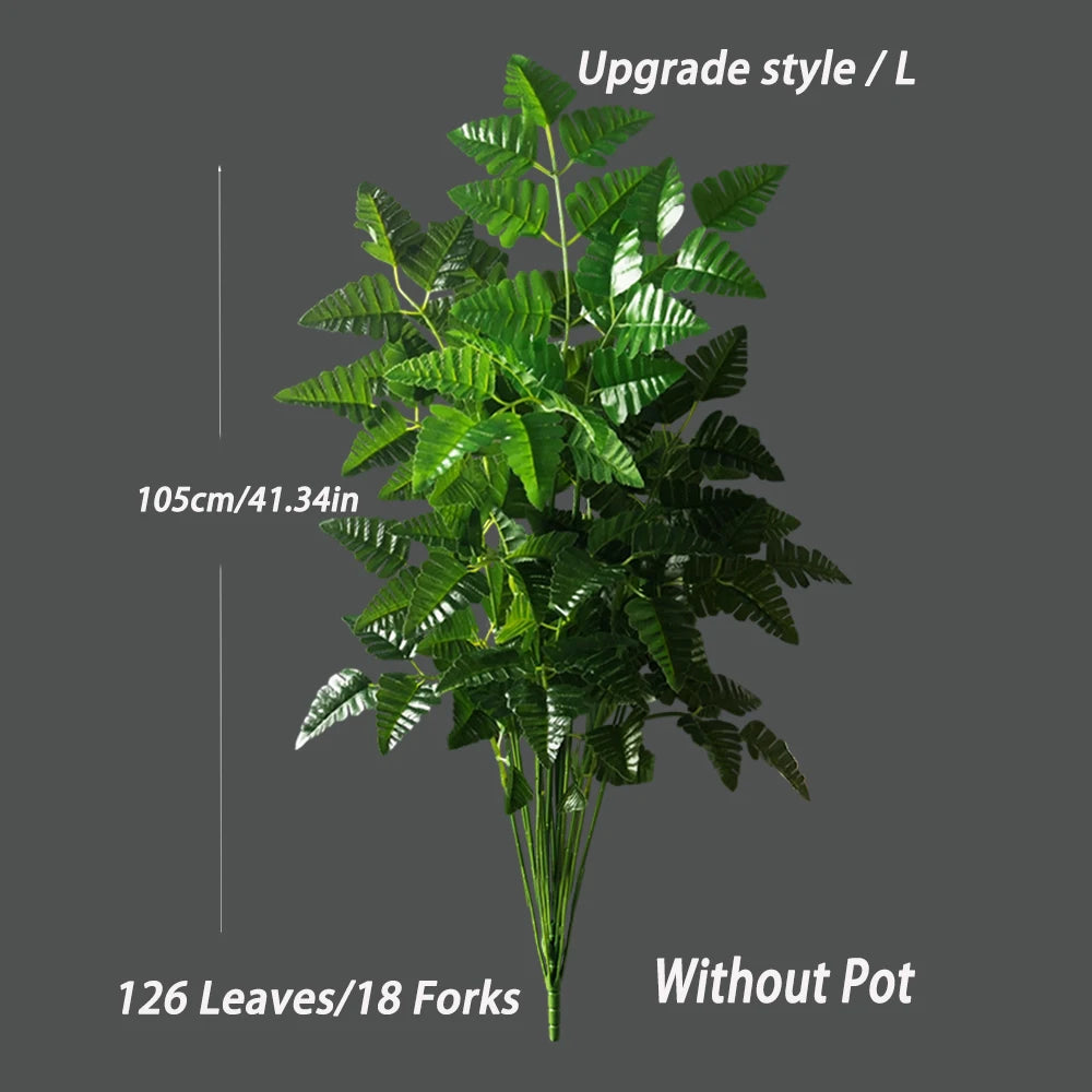 65-145cm Large Artificial Persian Leaves Palm Tree Tropical Decor