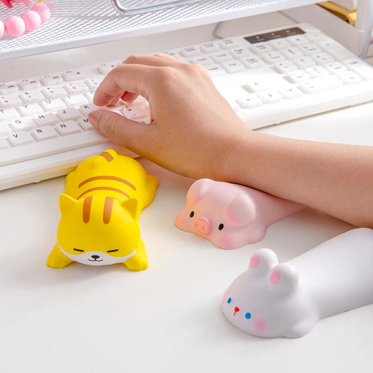 Ergonomic Kawaii Wrist Rest Mouse Pad - Slow Rising Squishy Support