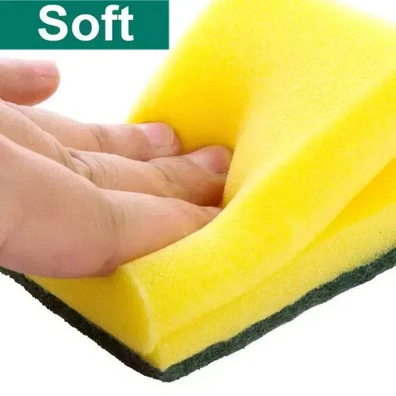 Kitchen Dishwashing Sponge Set - Soft Absorbent Scouring Pads