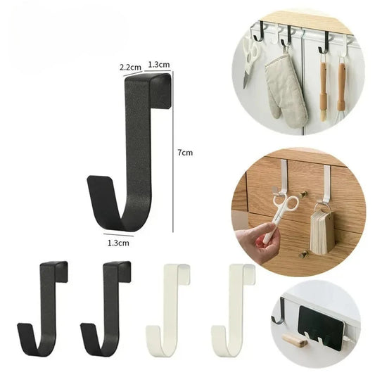 Multi Purpose Over Door Hooks - Kitchen Cabinet Storage Organizer