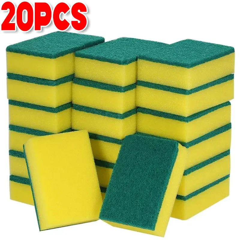 Kitchen Dishwashing Sponge Set - Soft Absorbent Scouring Pads