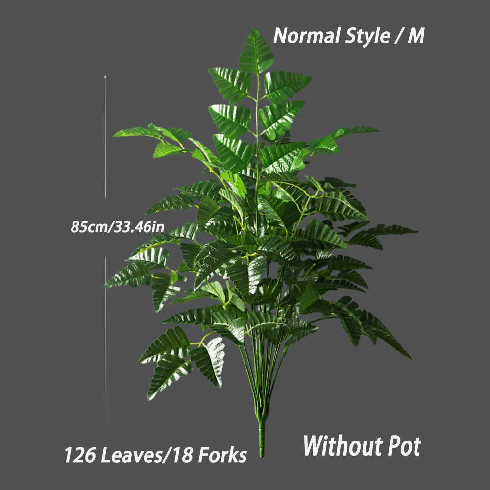 65-145cm Large Artificial Persian Leaves Palm Tree Tropical Decor