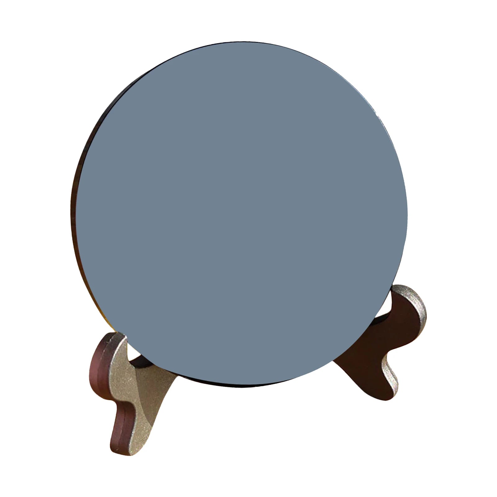 Black Obsidian Scrying Mirror with Stand - Divination Meditation Tool