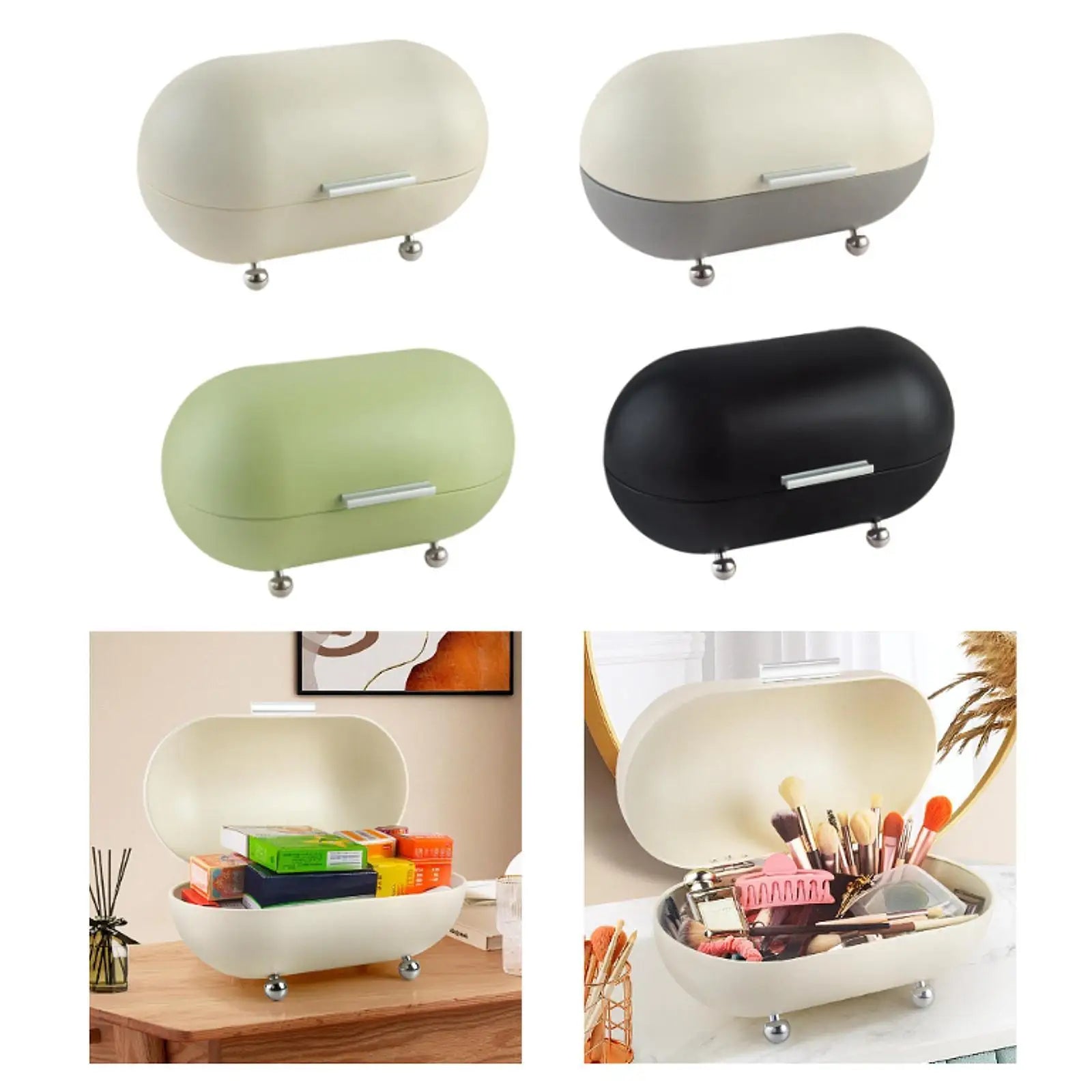 Farmhouse Bread Storage Container - Countertop Food Box for Bakery