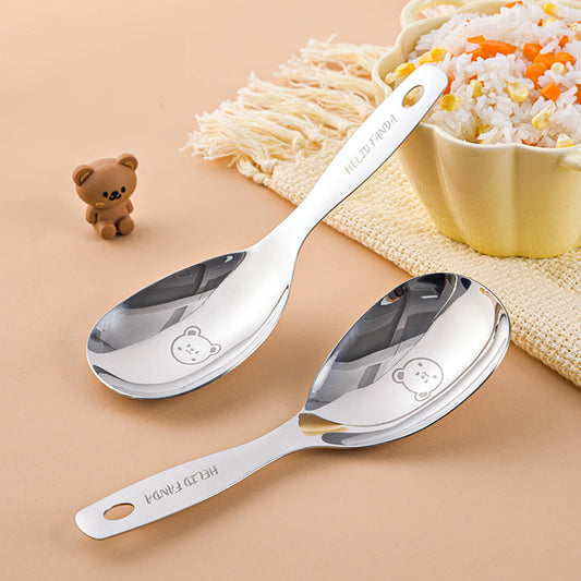 304 Stainless Steel Non-Stick Rice Spoon Anti-Scald Handle Cooker