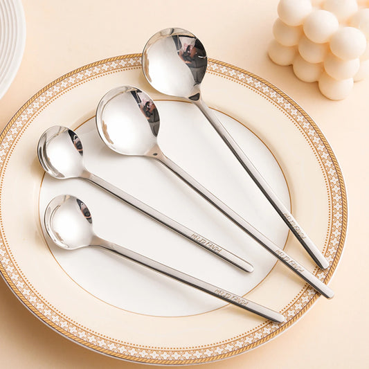 316 Stainless Steel Long Handle Dessert Spoons Set 2/4PCS Coffee