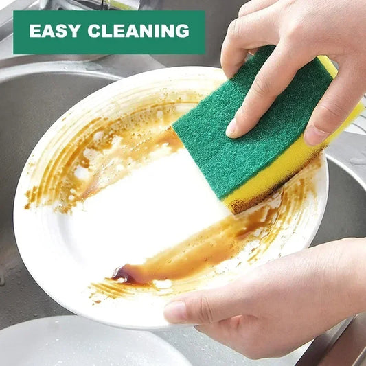 Kitchen Dishwashing Sponge Set - Soft Absorbent Scouring Pads