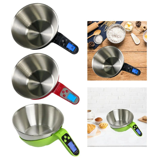 1G Precision Kitchen Food Scale with Bowl & Measuring Cup Set
