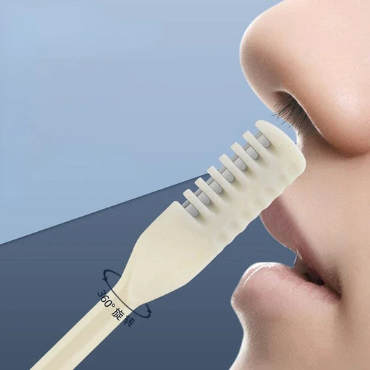 360° Double Head Rotating Nose Hair Trimmer - Washable Portable