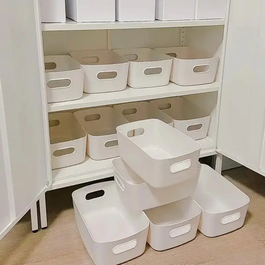 10pc Large Capacity Plastic Storage Boxes with Covers - Toy Organizer