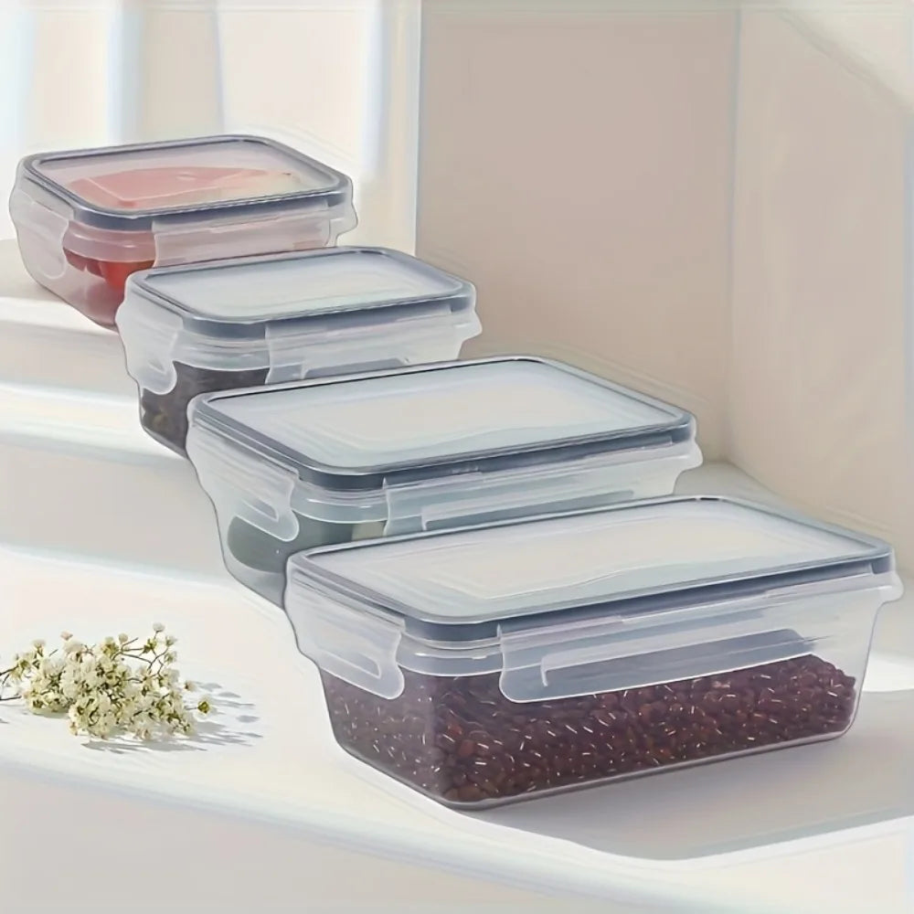 8-PC BPA-Free Airtight Food Containers Microwave Freezer Safe Storage