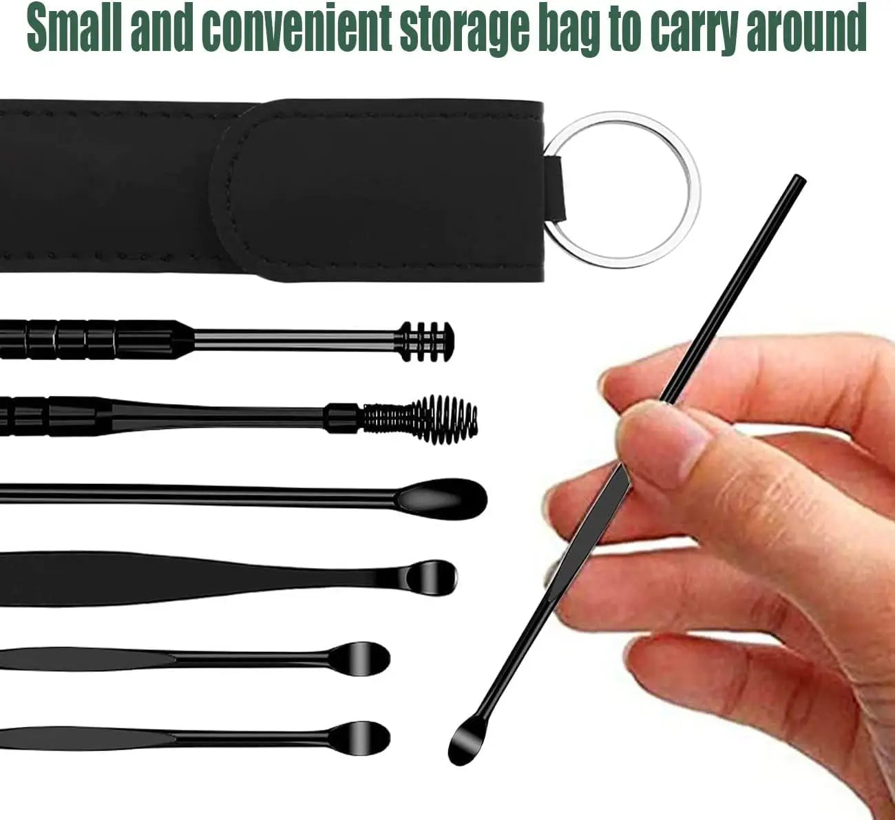 6Pcs Stainless Steel Ear Wax Removal Kit - Professional Curette