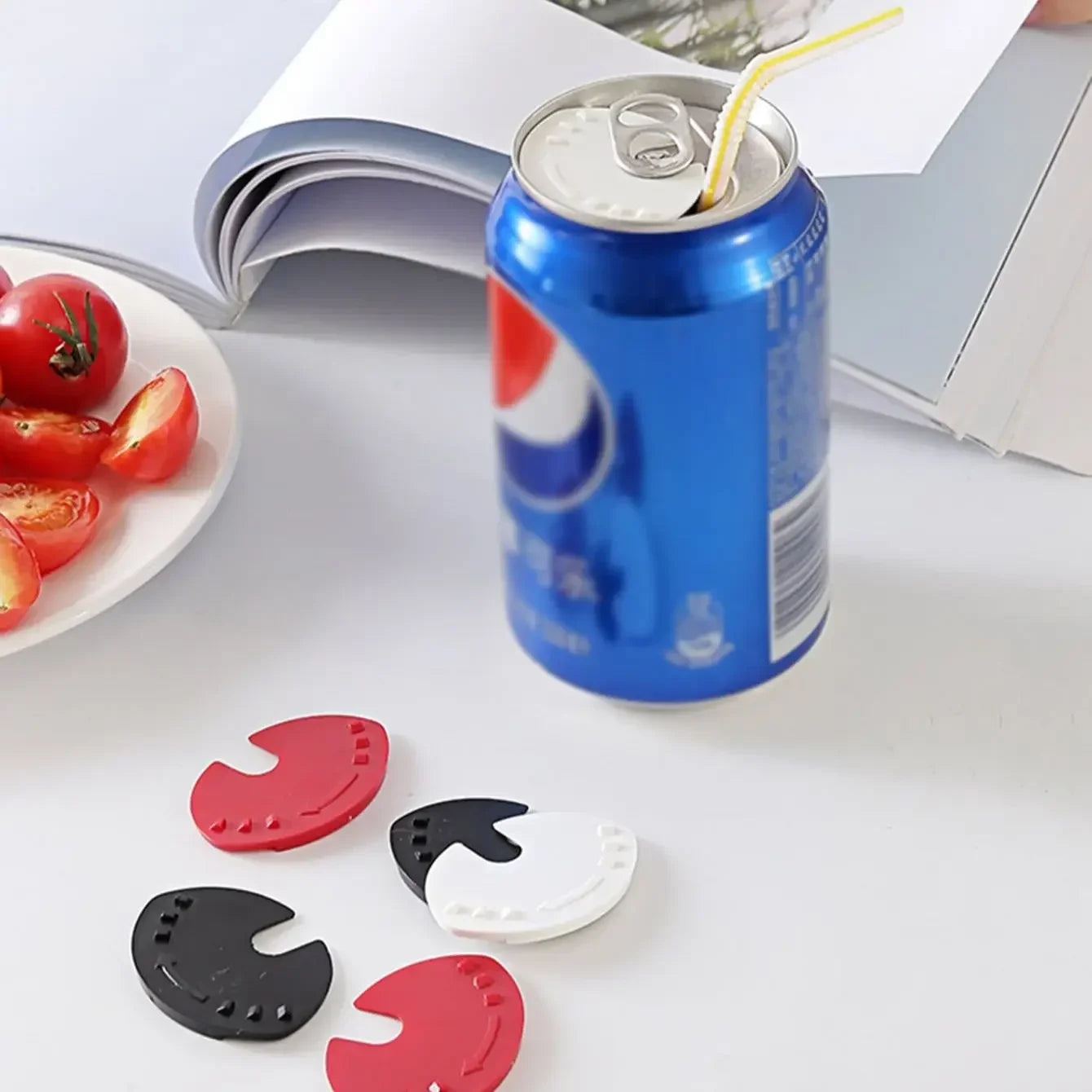 5-Pack Reusable Can Lids - Airtight Beverage Can Caps Soda Protector