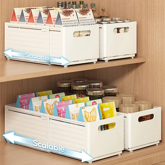 Retractable Kitchen Storage Basket - Multifunctional Cabinet Organizer