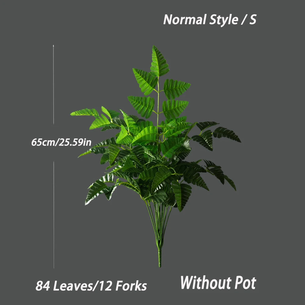65-145cm Large Artificial Persian Leaves Palm Tree Tropical Decor