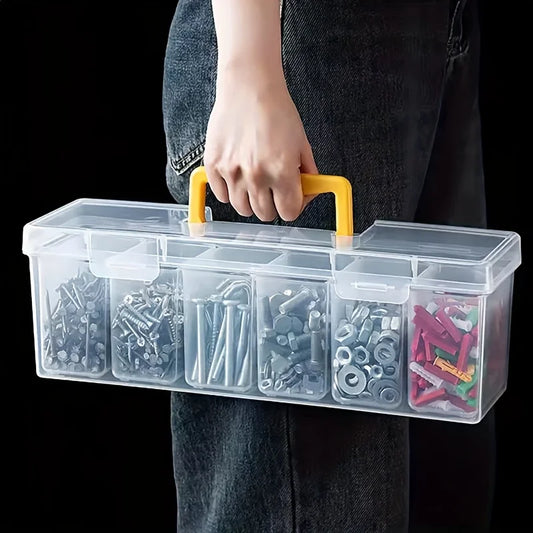 Multi-Compartment Tool Storage Box Set - Screw Parts Organizer