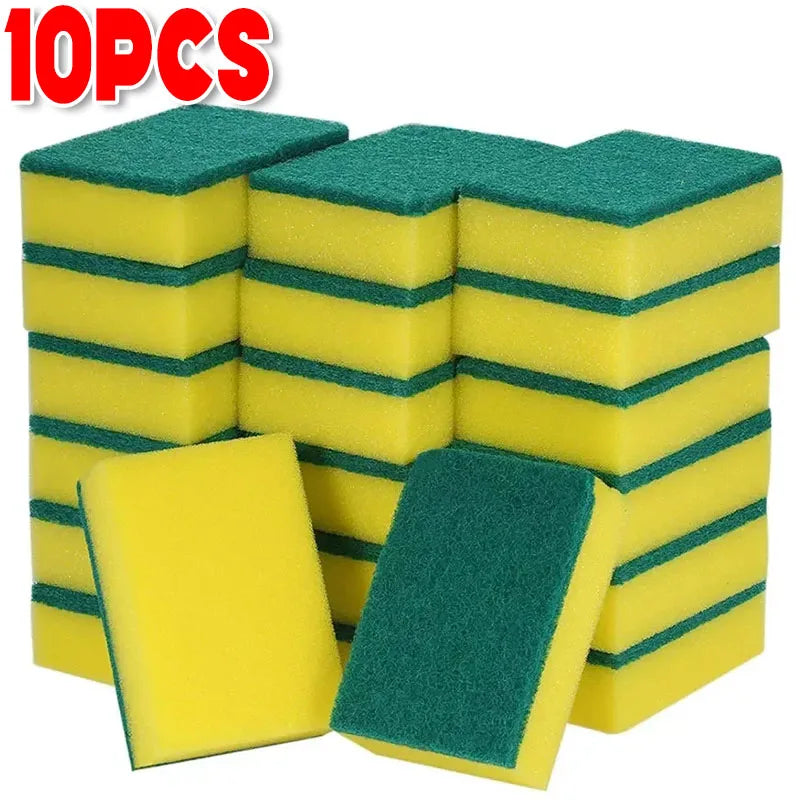 Kitchen Dishwashing Sponge Set - Soft Absorbent Scouring Pads