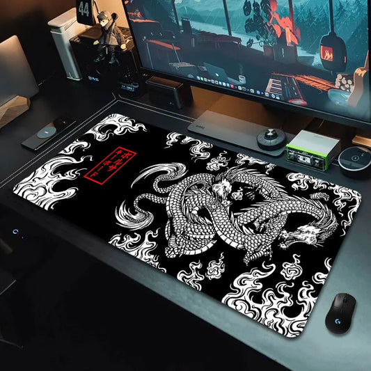 Extended Gaming Mouse Pad - Large Japanese Dragon Anime Design
